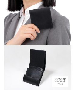 二つ折り財布 財布 CATAe 日本製 二つ折り 本革 薄い 財布メンズ 小銭入れ コンパクト 軽い イノシシ革 カタエ