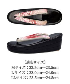 草履 レディース 振袖 袴 厚底 3枚芯  桜 フォーマル かかと高め 成人式 卒業式 おしゃれ M L LL 和装 着物 送料無料