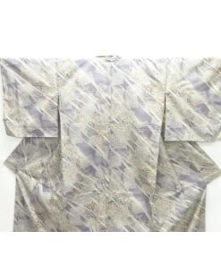 ys7520139;  未使用品　竹笹模様小紋着物【着】